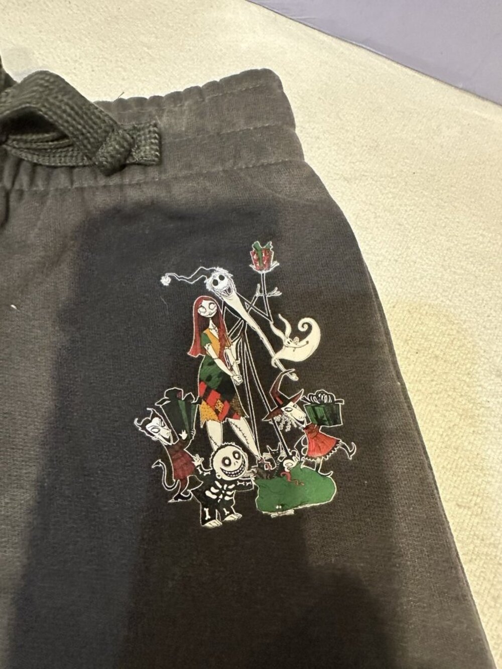 Disney Tim Burton The Nightmare Before Christmas 3T Toddler’s Gray Sweat Pants